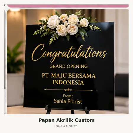 Papan Bunga Akrilik Lippo Village